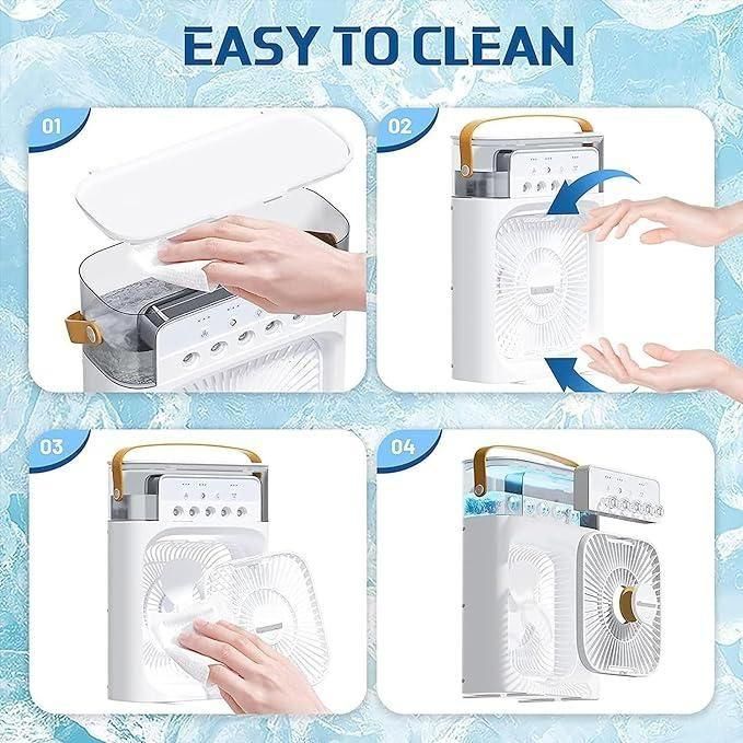 Portable USB Air Cooler with Mist Spray – Your Personal Cooling Solution
